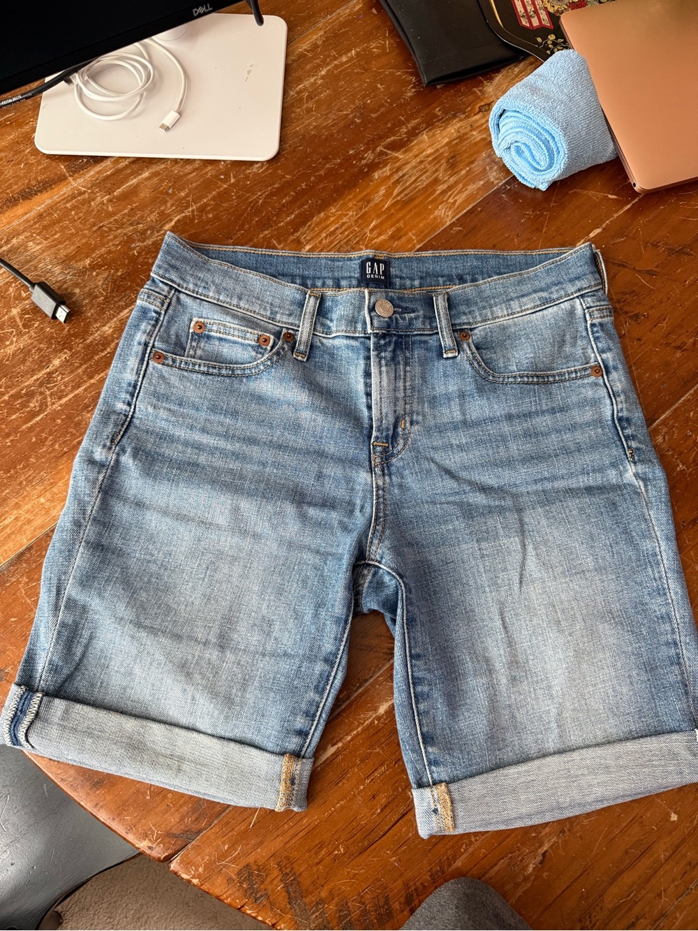 GAP Denim Mid-Blue Bermuda Shorts